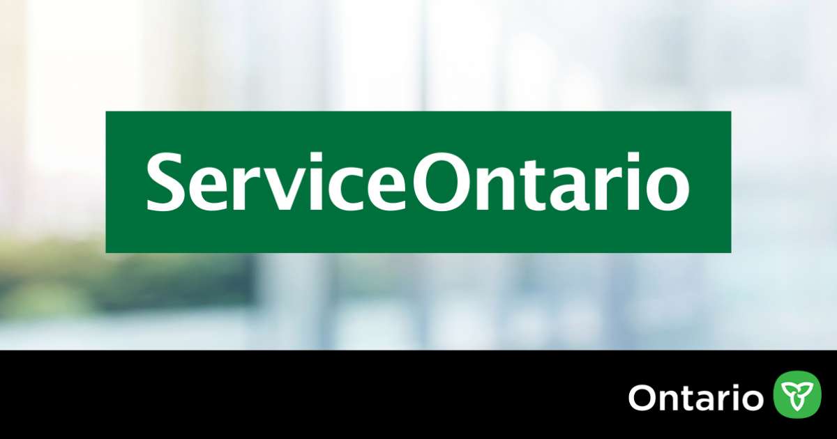 ServiceOntario North Middlesex   Service Ontario Logo 